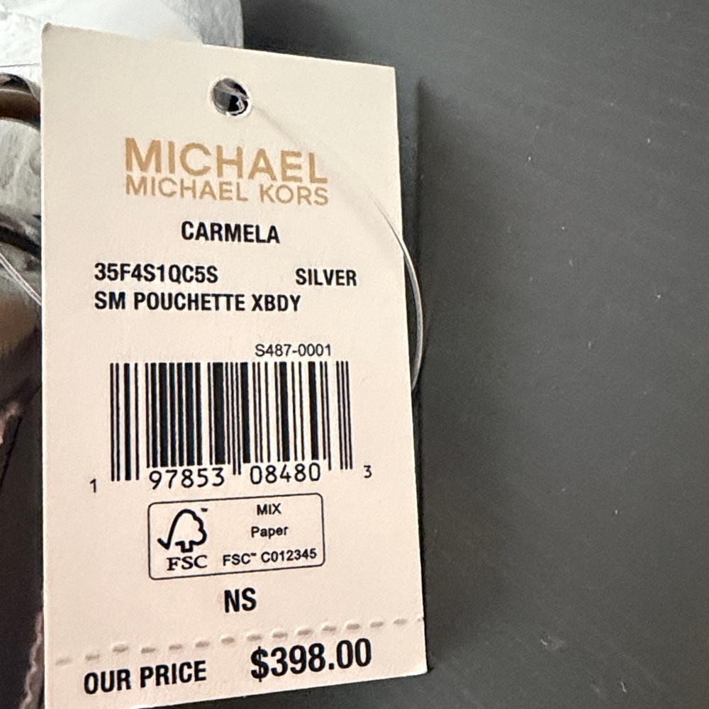 ๐ฅ๐ฅNWT Michael Kors Silver Chain Shoulder Bag - Picture 2 of 2